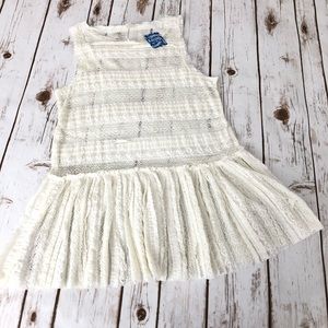 Free People / lace pleaded shirt XS